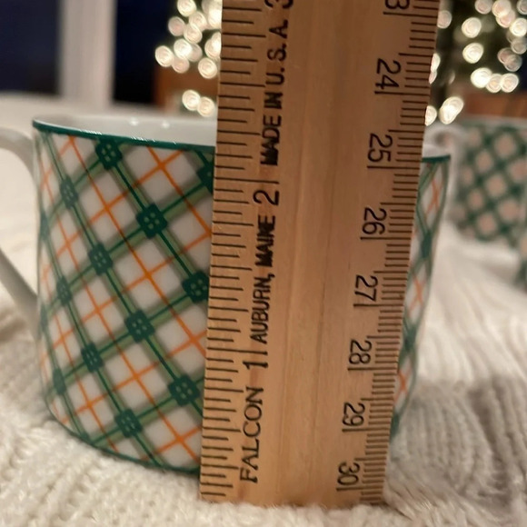 4 Vintage Fitz and Floyd Flat cups. Tattersall pattern 1975 discontinued . - Picture 4 of 7